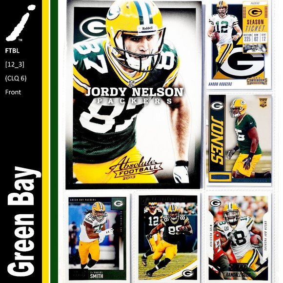 NFL Other - Green Bay Packers 6 Card Lot - FTBL [12_3]
